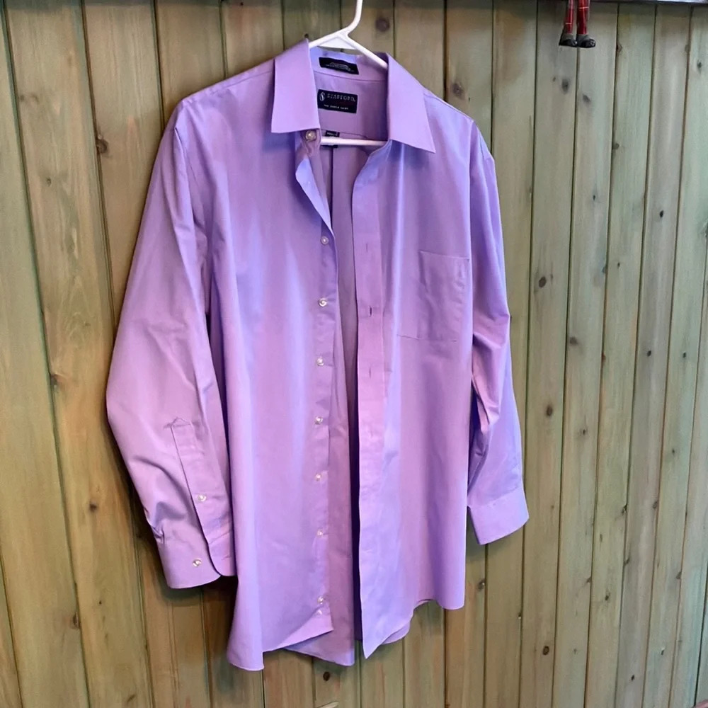 Stafford Men’s dress shirt L sleeve 16.5 neck, 32-33 regular fit